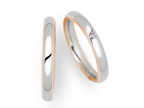 私たちのリングは結婚指輪に必要なすべてが込められた、世界にひとつしかないリングです。